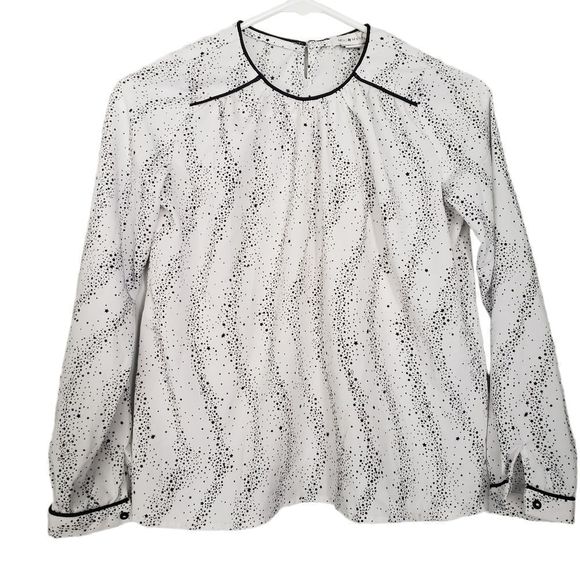 Mini Molly black white blouse top 12 14 girls - Picture 1 of 8